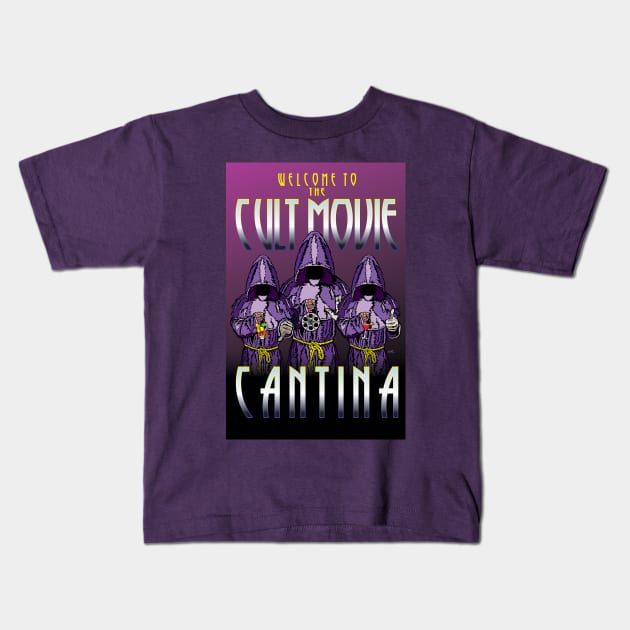 Cult Movie Cantina Poster (2019) Kids T-Shirt by Scotty White